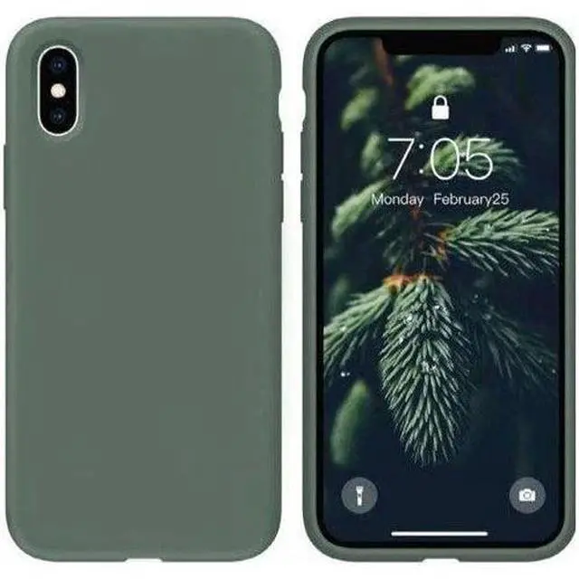 Main image of Entronix Case Compatible with iPhone X/XS - Soft-Touch Liquid Silicone