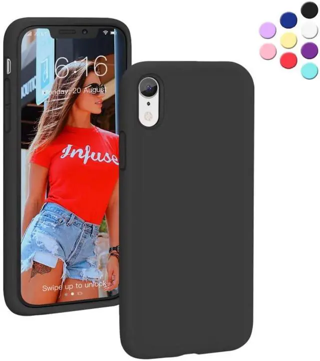 Alt view image 2 of 7 - Entronix Case Compatible with iPhone XR - Soft-Touch Liquid Silicone