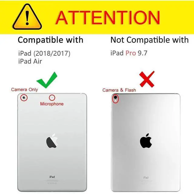 Alt view image 7 of 7 - Entronix Case Compatible with iPad Air 1/2 9.7" - 360º Rotating Cover