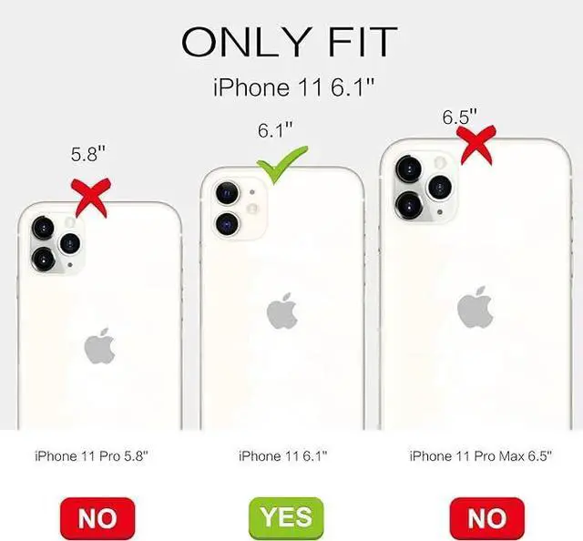 Alt view image 2 of 5 - Entronix Case Compatible with iPhone 11 - [Hard Back] Thick Clear