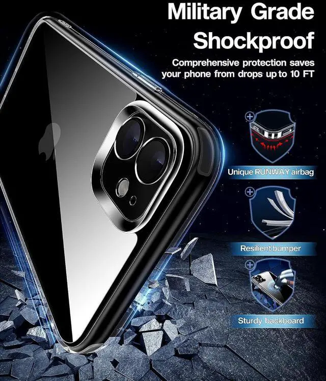 Alt view image 5 of 5 - Entronix Case Compatible with iPhone 11 - [Hard Back] Thick Clear