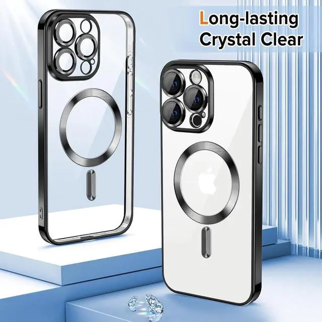 Alt view image 6 of 7 - Entronix [Magnetic] Case Compatible with iPhone 11 - [Clear Back] Luxury Glossy Cover