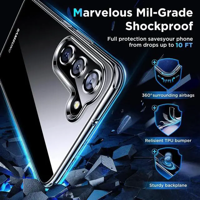 Alt view image 5 of 5 - Entronix Case Compatible with Galaxy S24 Plus - [Hard Back] Clear Cover