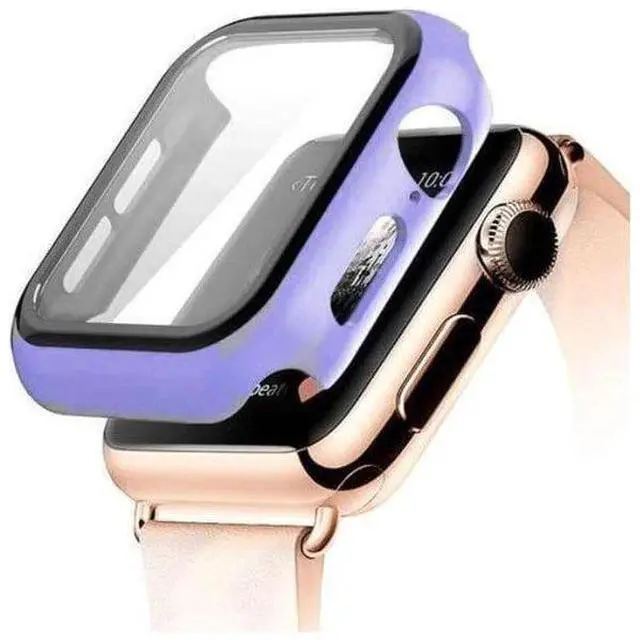 Alt view image 7 of 7 - Entronix Case Compatible with iWatch Series 6/5/4/SE, 40mm - Hard Cover w/ Built-In Screen Protector