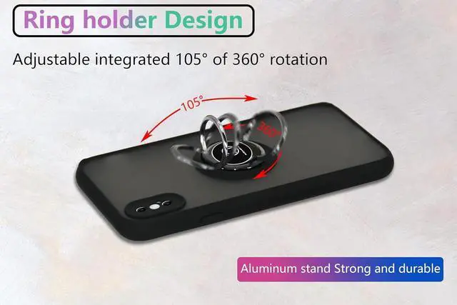 Alt view image 7 of 7 - Entronix Case Compatible with iPhone X/XS - Matte Gripstand