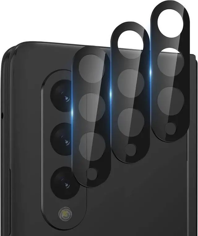 Main image of Entronix Clear Camera Lens Protector Compatible with Galaxy Z Fold3 - 3-Piece Combo