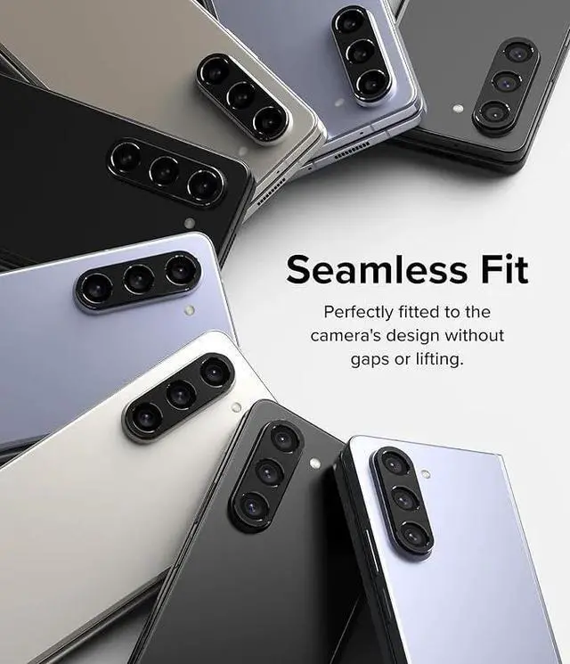 Alt view image 5 of 5 - Entronix Clear Camera Lens Protector Compatible with Galaxy Z Fold3 - 3-Piece Combo