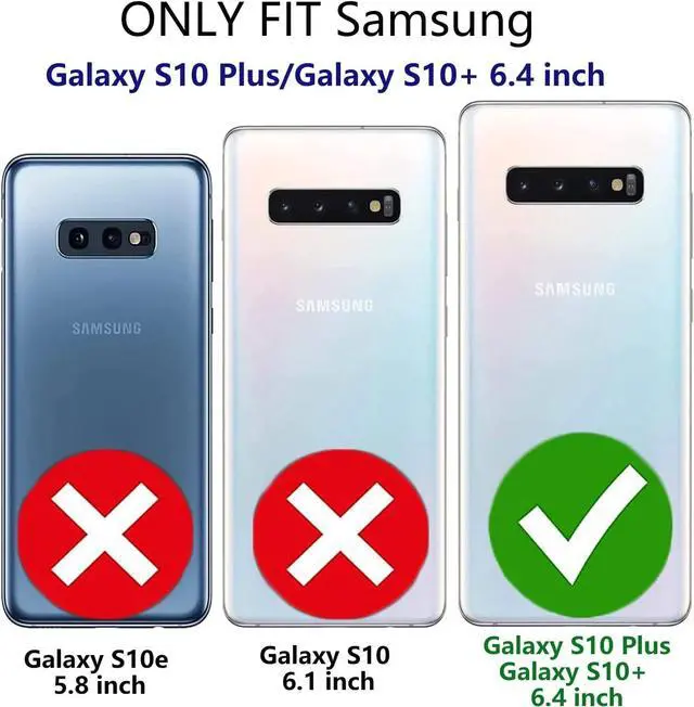 Alt view image 4 of 7 - Entronix Case Compatible with Galaxy S10 Plus - Triple-Layer Heavy Duty Protection