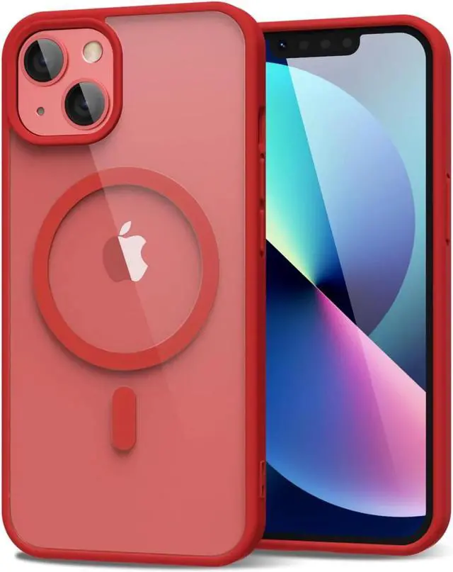 Alt view image 4 of 7 - Entronix [Magnetic] Case Compatible with iPhone 13 - [Clear Back] Soft Matte Frame