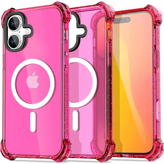 Alt view image 3 of 7 - Entronix [Magnetic] Case Compatible with iPhone 16 - Clear Bounce Frame