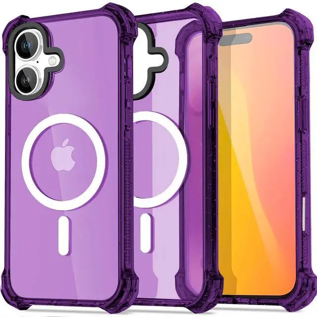Alt view image 4 of 7 - Entronix [Magnetic] Case Compatible with iPhone 16 - Clear Bounce Frame