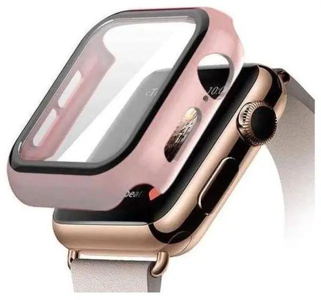 Alt view image 6 of 7 - Entronix Case Compatible with iWatch Series 9/8/7, 45mm - Hard Cover w/ Built-In Screen Protector