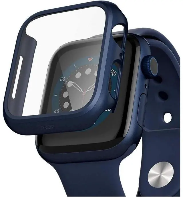 Alt view image 7 of 7 - Entronix Case Compatible with iWatch Series 9/8/7, 45mm - Hard Cover w/ Built-In Screen Protector