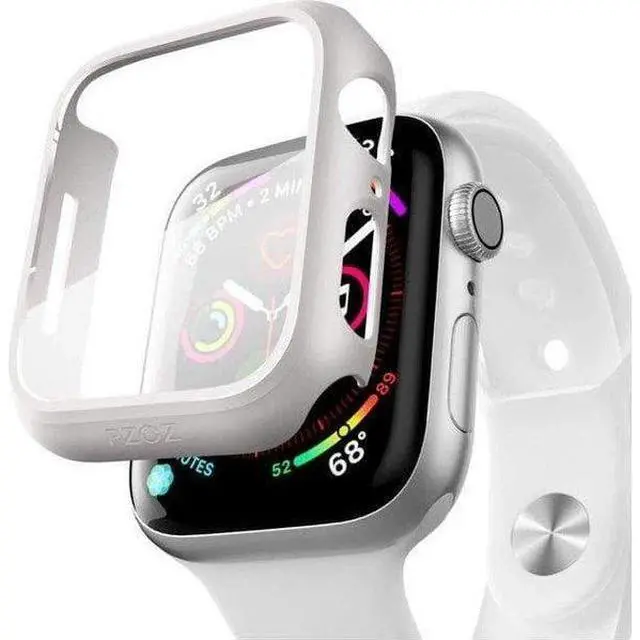 Alt view image 5 of 7 - Entronix Case Compatible with iWatch Series 10, 46mm - Hard Cover w/ Built-In Screen Protector