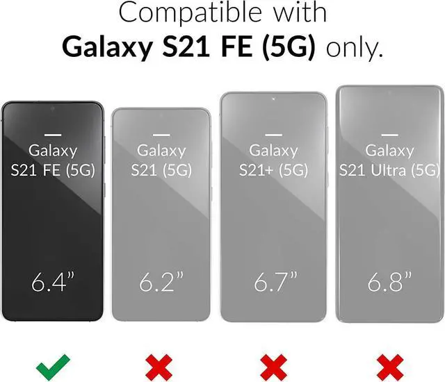 Alt view image 4 of 7 - Entronix Case Compatible with Galaxy S21 FE - Triple-Layer Heavy Duty Protection