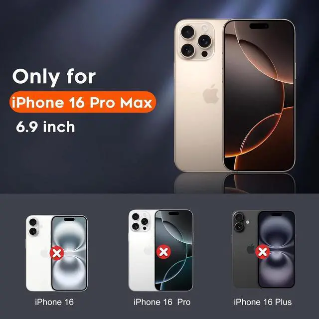Alt view image 3 of 7 - Entronix Case Compatible with iPhone 16 Pro Max - Triple-Layer Heavy Duty Protection