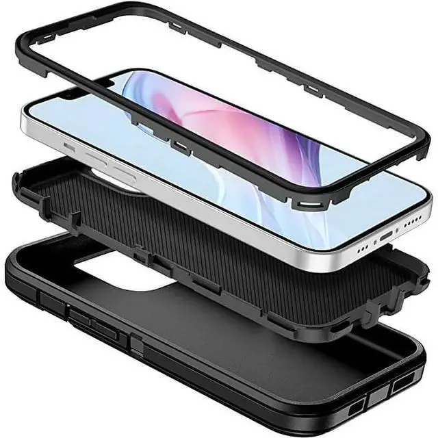 Alt view image 6 of 7 - Entronix Case Compatible with iPhone 15 - Triple-Layer Heavy Duty Protection