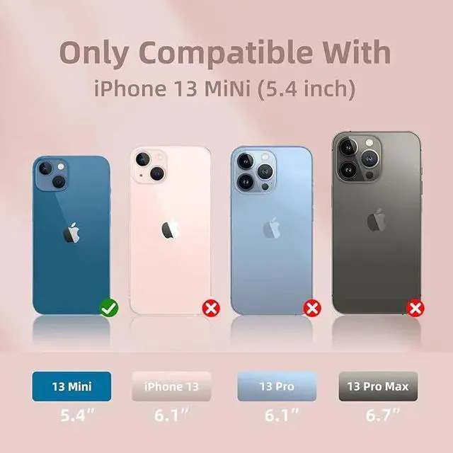 Alt view image 2 of 6 - Entronix Clear Camera Lens Protector Compatible with iPhone 13 Mini - 3-Piece Combo