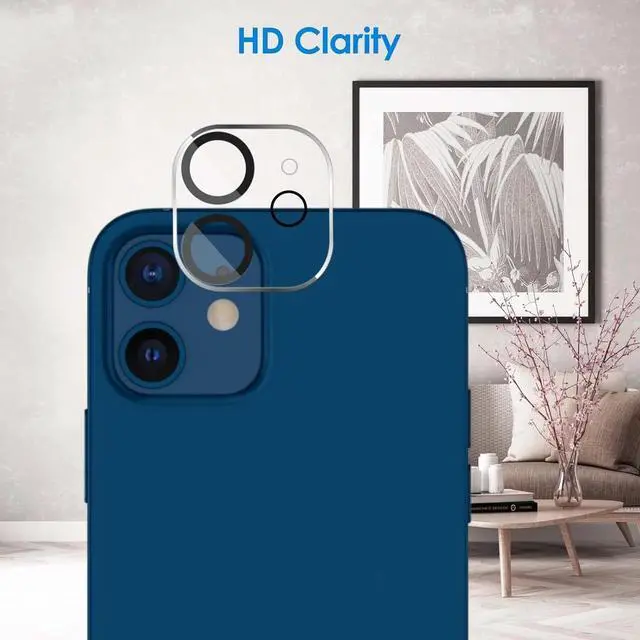 Alt view image 4 of 6 - Entronix Clear Camera Lens Protector Compatible with iPhone 13 Mini - 3-Piece Combo