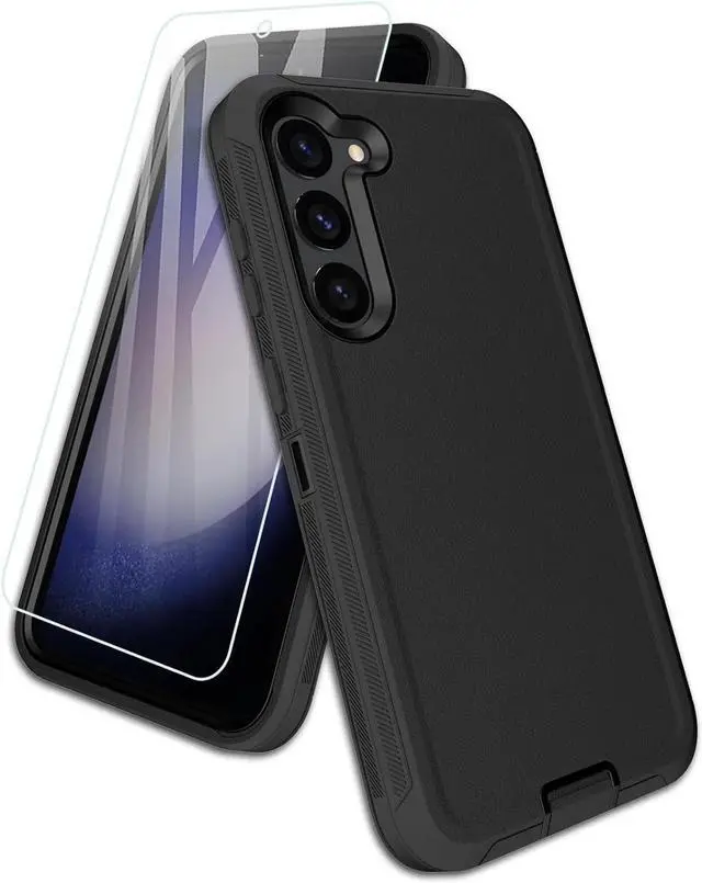 Main image of Entronix Bundle Compatible with Galaxy S23 Plus - Heavy Duty Case & 1 Clear Screen Protector