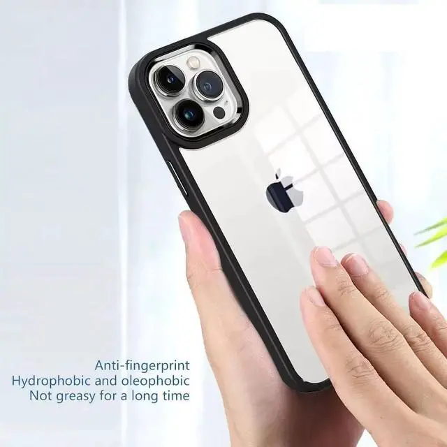 Alt view image 7 of 7 - Entronix Case Compatible with iPhone 12/12 Pro - [Clear Back] Impact Chrome Frame