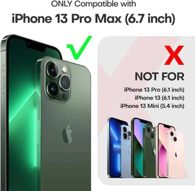Alt view image 2 of 6 - Entronix Clear Camera Lens Protector Compatible with iPhone 13 Pro Max - 2-Piece Combo