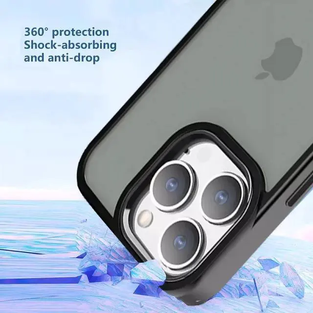 Alt view image 7 of 7 - Entronix Case Compatible with iPhone 12/12 Pro - Translucent Frosted Matte