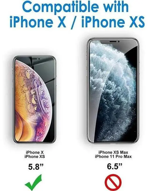 Alt view image 2 of 6 - Entronix Case Compatible with iPhone X/XS - [Hard Back] Slim Clear
