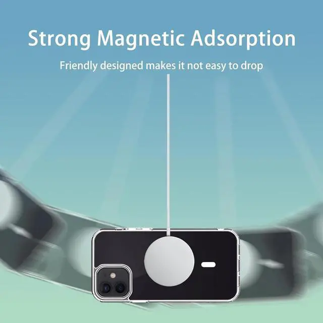 Alt view image 4 of 6 - Entronix [Magnetic] Case Compatible with iPhone 11 - [Hard Back] Slim Clear