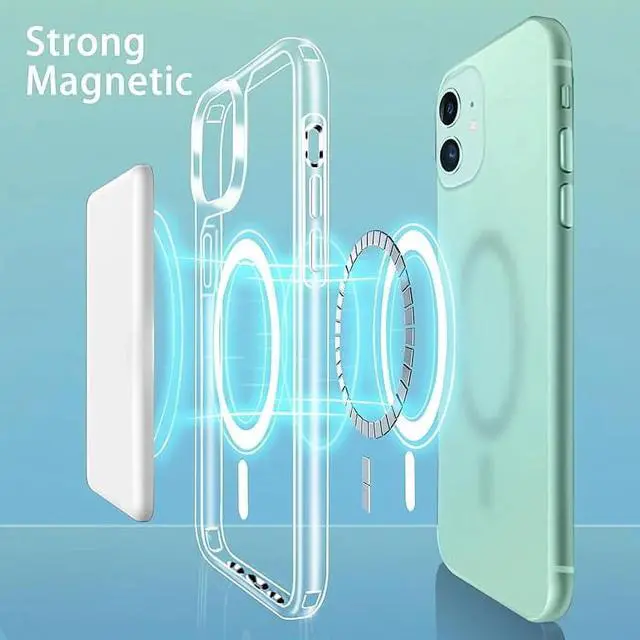 Alt view image 6 of 6 - Entronix [Magnetic] Case Compatible with iPhone 11 - [Hard Back] Slim Clear