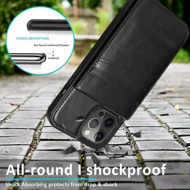 Alt view image 6 of 7 - Entronix Case Compatible with iPhone 16 - [6 Slot Card Holder] Slim Leather Wallet