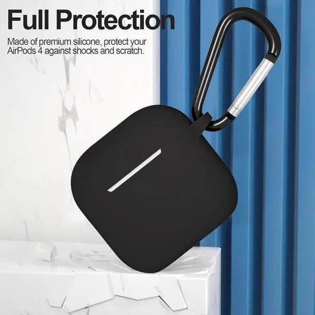 Alt view image 4 of 7 - Entronix Case Compatible with AirPods 4th Gen - Soft-Touch Liquid Silicone