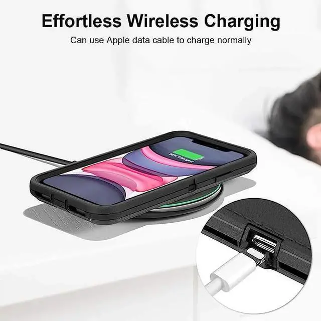 Alt view image 6 of 7 - Entronix Case Compatible with iPhone 12/12 Pro - Triple-Layer Heavy Duty Protection