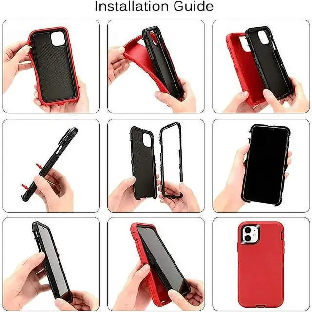 Alt view image 7 of 7 - Entronix Case Compatible with iPhone 12/12 Pro - Triple-Layer Heavy Duty Protection
