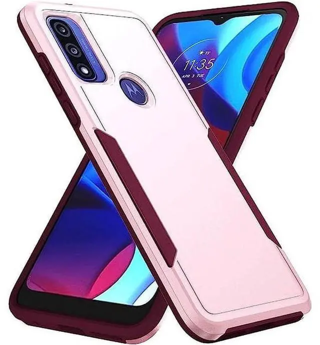 Alt view image 3 of 7 - Entronix Case Compatible with Moto G Pure - Soft-Touch Dual-Layer Sleek Cover