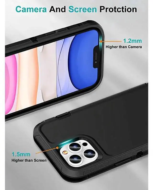Alt view image 5 of 7 - Entronix Case Compatible with iPhone 11 Pro - Triple-Layer Heavy Duty Protection