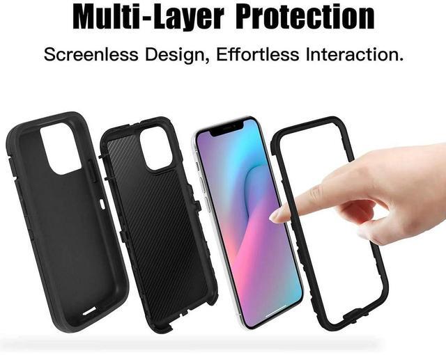 Alt view image 9 of 12 - iPhone 11 Heavy Duty Case {Shock Proof-Shatter Resistant - Defender Rubber- Compatible for iPhone 11} Color Blue