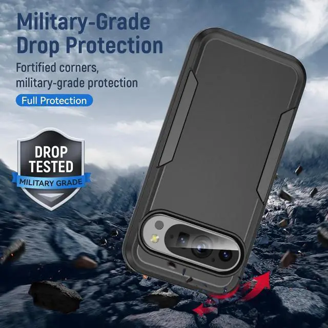 Alt view image 7 of 7 - Entronix Case Compatible with Pixel 8 - Soft-Touch Dual-Layer Sleek Cover