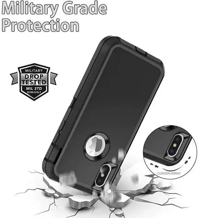 Alt view image 9 of 11 - iPhone X/XS Heavy Duty Case - Black