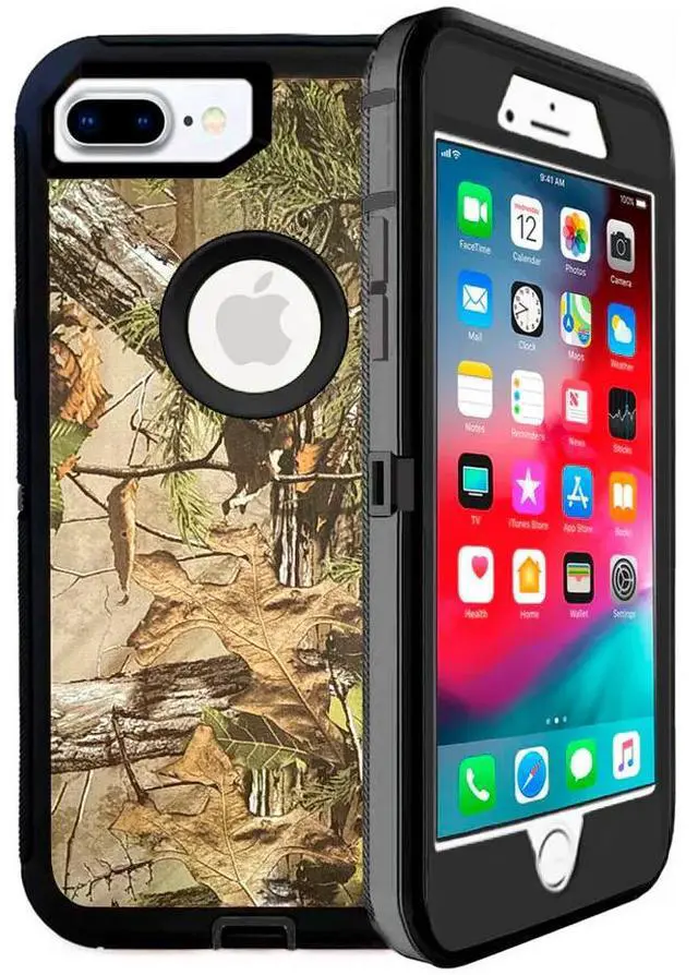 Alt view image 7 of 8 - iPhone 7 Plus and iPhone 8 Plus Heavy Duty Defender Case - Black