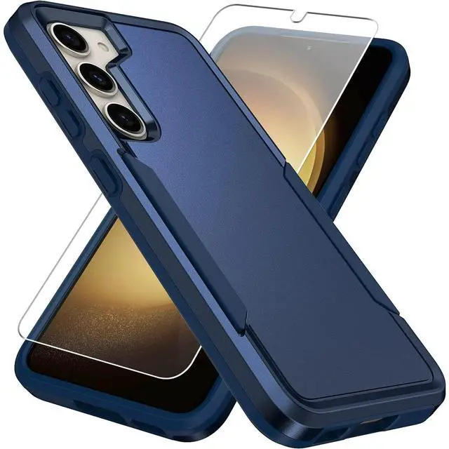 Alt view image 3 of 7 - Entronix Bundle Compatible with Galaxy S25 Plus - Soft-Touch Dual-Layer Case & 1 Clear Screen Protector