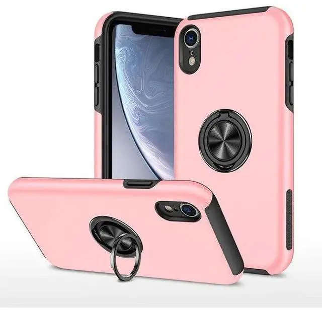Alt view image 3 of 7 - Entronix Case Compatible with iPhone XR - 360º Circular Ring Gripstand