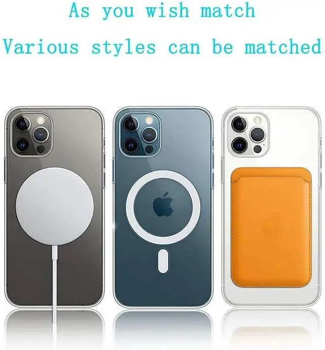 Alt view image 3 of 6 - Entronix [Magnetic] Case Compatible with iPhone XR - [Hard Back] Slim Clear
