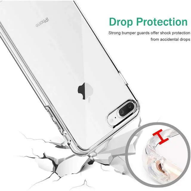 Alt view image 8 of 11 - iPhone 7 Plus and iPhone 8 Plus Heavy Duty Clear Case