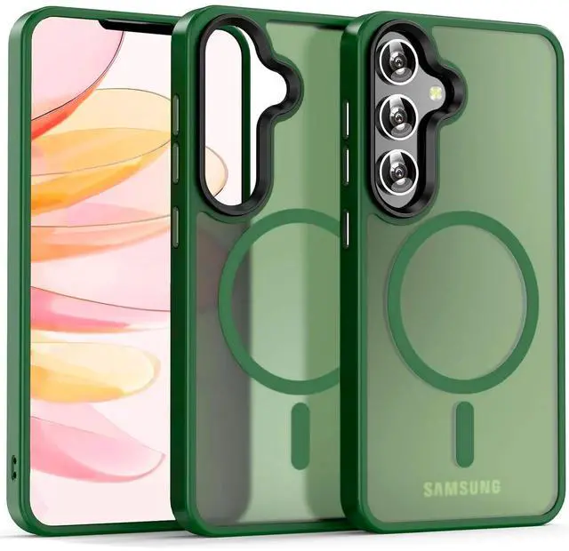 Alt view image 7 of 7 - Entronix [Magnetic] Case Compatible with Galaxy S25 - Translucent Frosted Matte