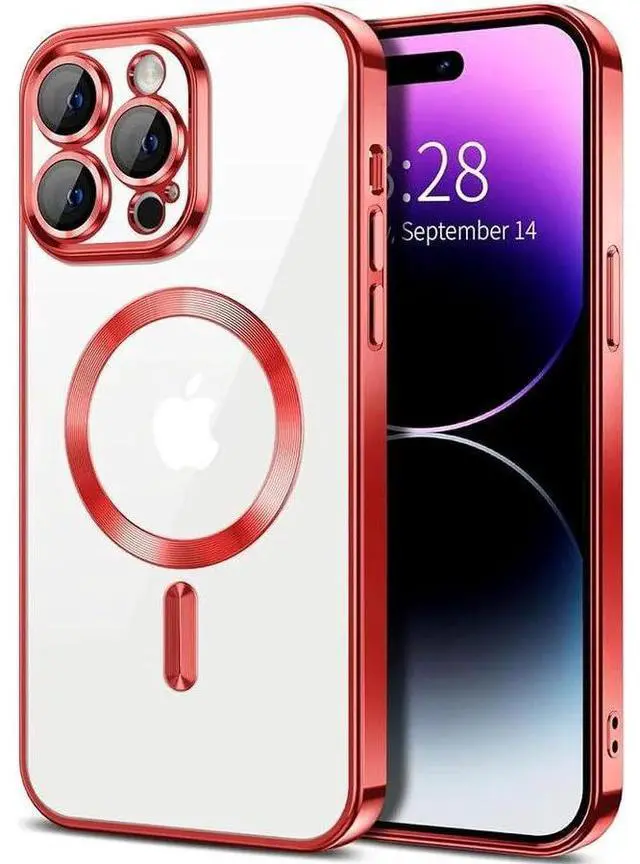 Alt view image 4 of 7 - Entronix [Magnetic] Case Compatible with iPhone 16 Pro - [Clear Back] Luxury Glossy Cover