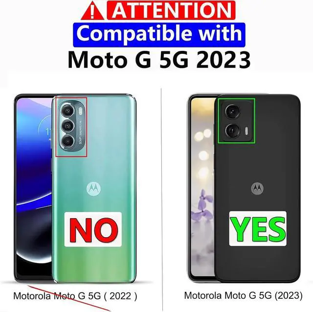 Alt view image 2 of 5 - Entronix Case Compatible with Moto G 2023 - [Hard Back] Clear Cover