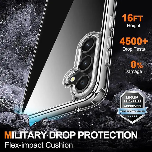 Alt view image 2 of 6 - Entronix Bundle Compatible with Galaxy S25 - [Hard] Clear Case, 1 Clear Clear Screen Protector & 1 Camera Lens Protector
