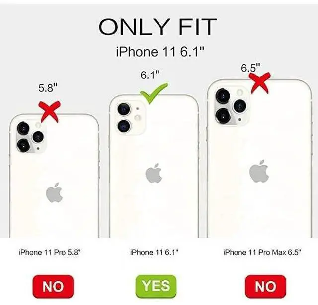 Alt view image 2 of 6 - Entronix Case Compatible with iPhone 11 - [Hard Back] Slim Clear