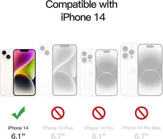 Alt view image 2 of 7 - Entronix Case Compatible with iPhone 14 - Foldable Leather Wallet, Card Holder & Lanyard